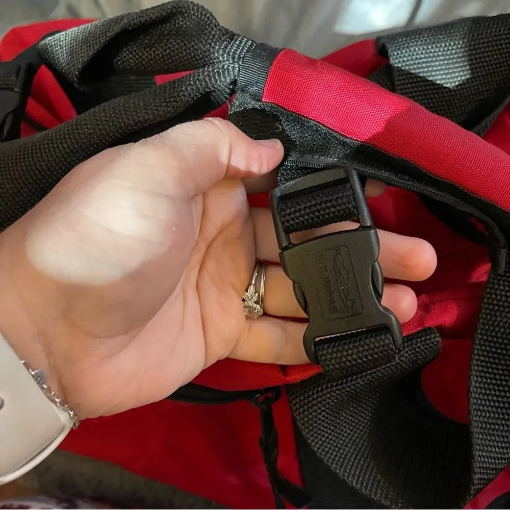 Vintage Large Red L.L. Bean Adventure Duffel Bag